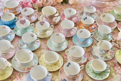 Mismatched teacups for Tea party, Catering, Event Planner 
