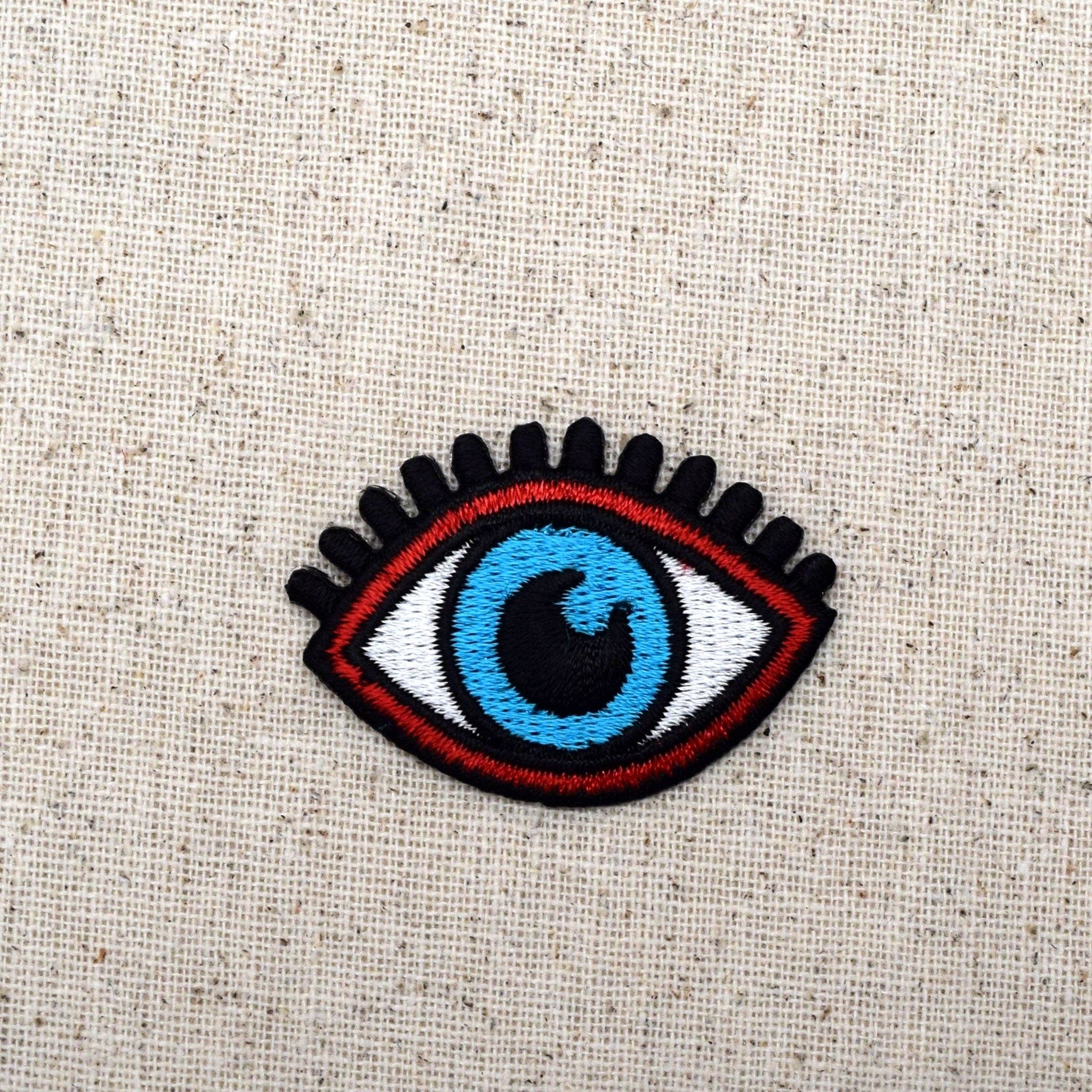 Blue Eye - Eyelashes - Evil Eye - Iron on Patch