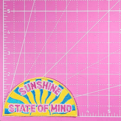 Sunshine State Of Mind Embroidery Iron On Patch
