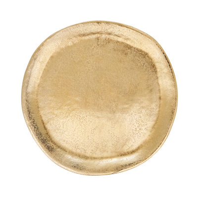 Aluminum Organic Gold 13" Round Charger Plate