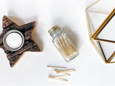 Variety Pack of Noble Fir Trees 2" White Match Jars