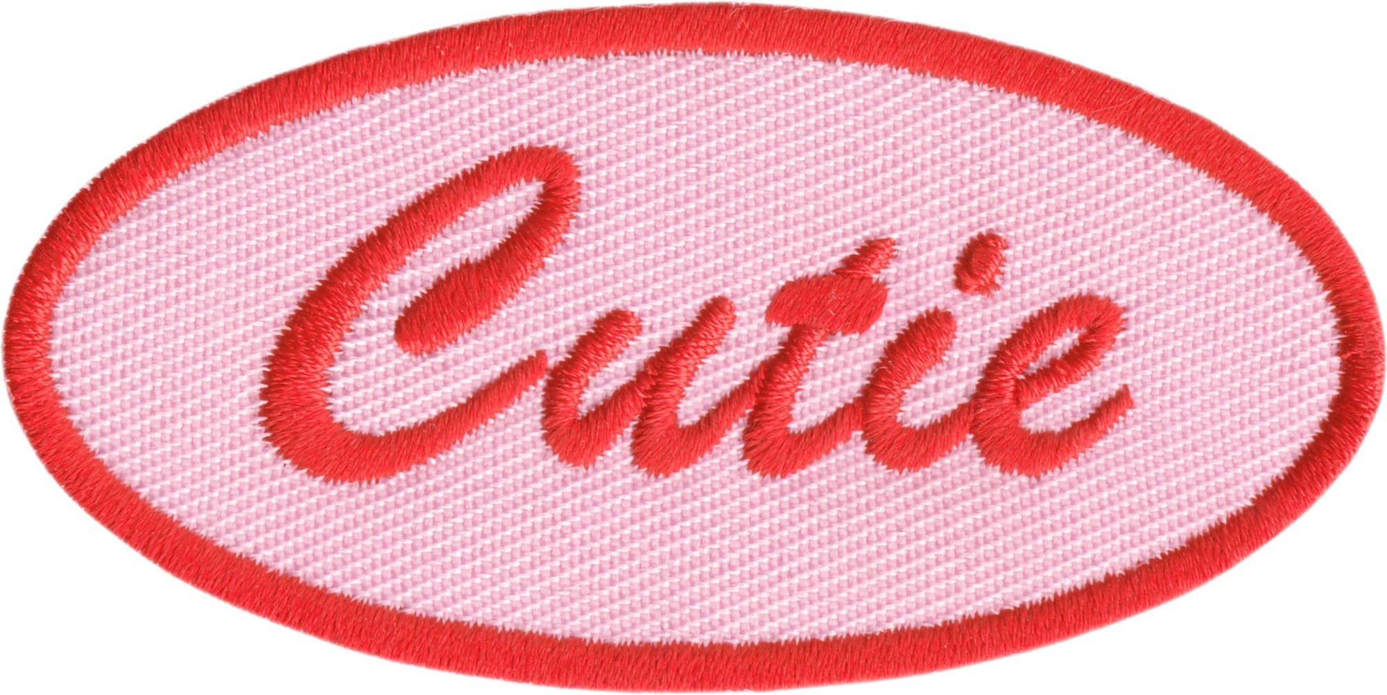 Patch - Diner Name Tag - "Cutie" - Pink Retro 1950s Style 3"
