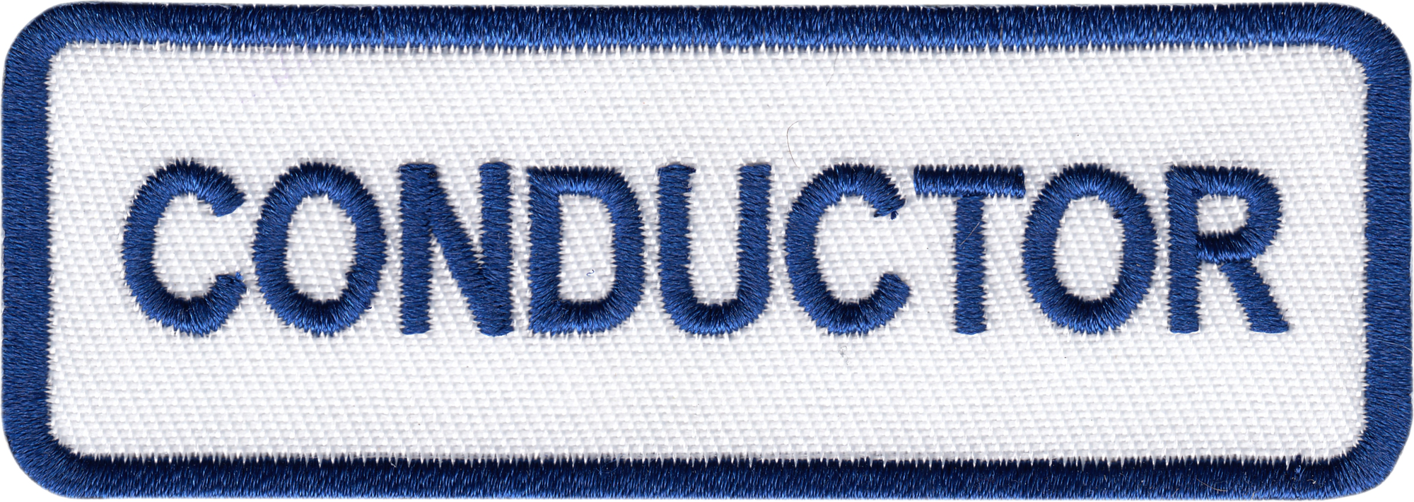 Patch - Railroad Train Uniform Name Tag - "Conductor"