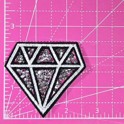 Bling Diamond Embroidery Iron On Patch