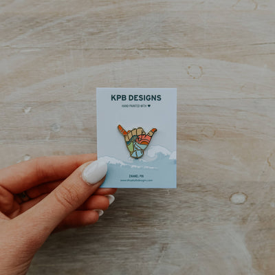 Hang Loose Enamel Lapel Pin