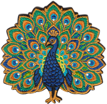 Patch - Beautiful Proud Peacock Bird Nature Art Deco Animal