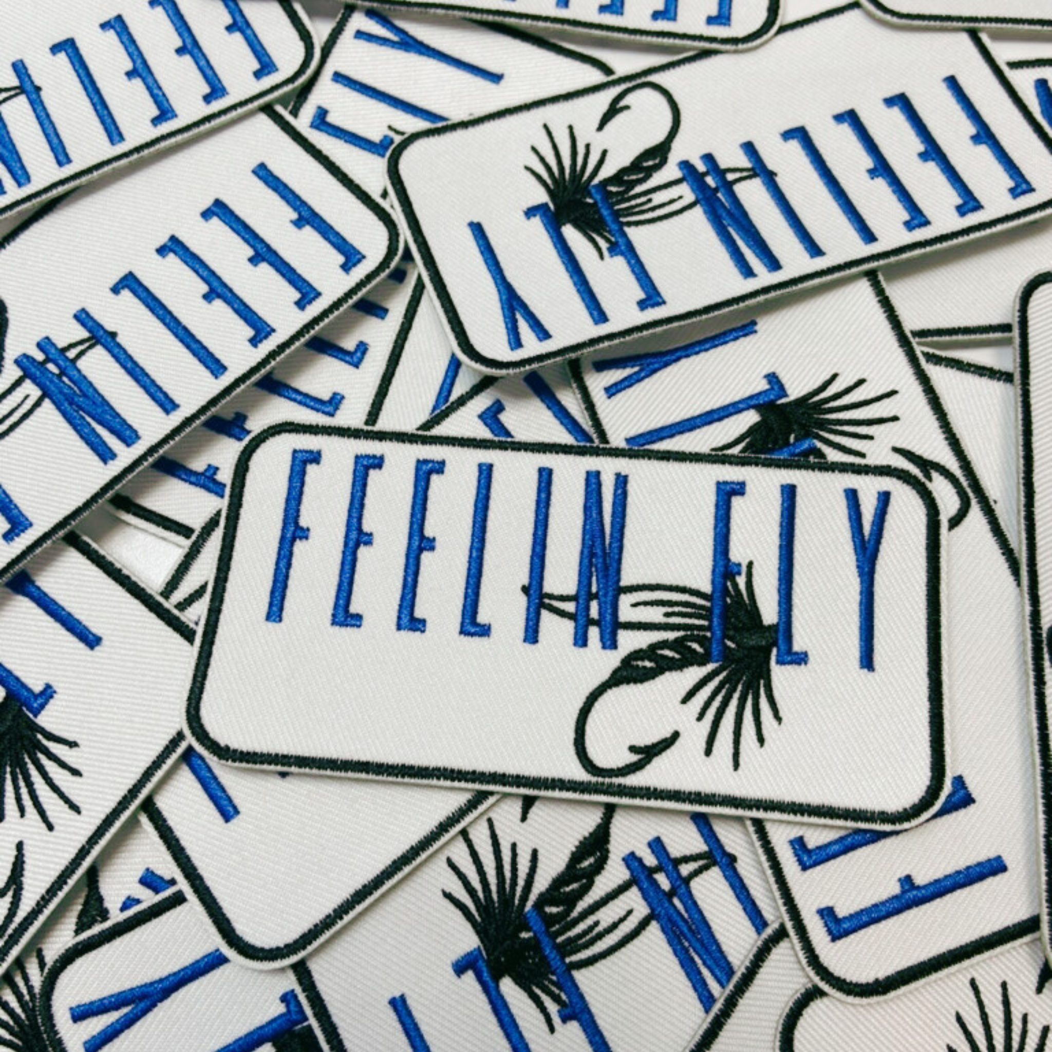4" FEELIN FLY   -  Embroidered Hat Patch