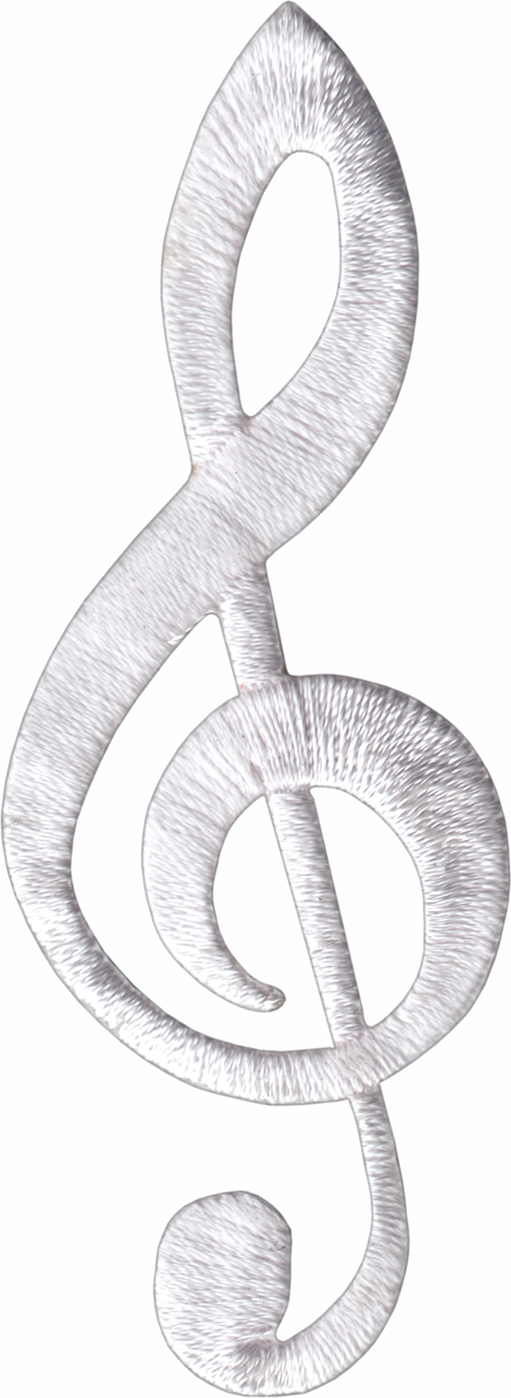 Patch - Music Notes - Treble Clef - 7 Color Options - 2.88"