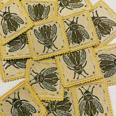 2" Bee -  Embroidered Hat Patch