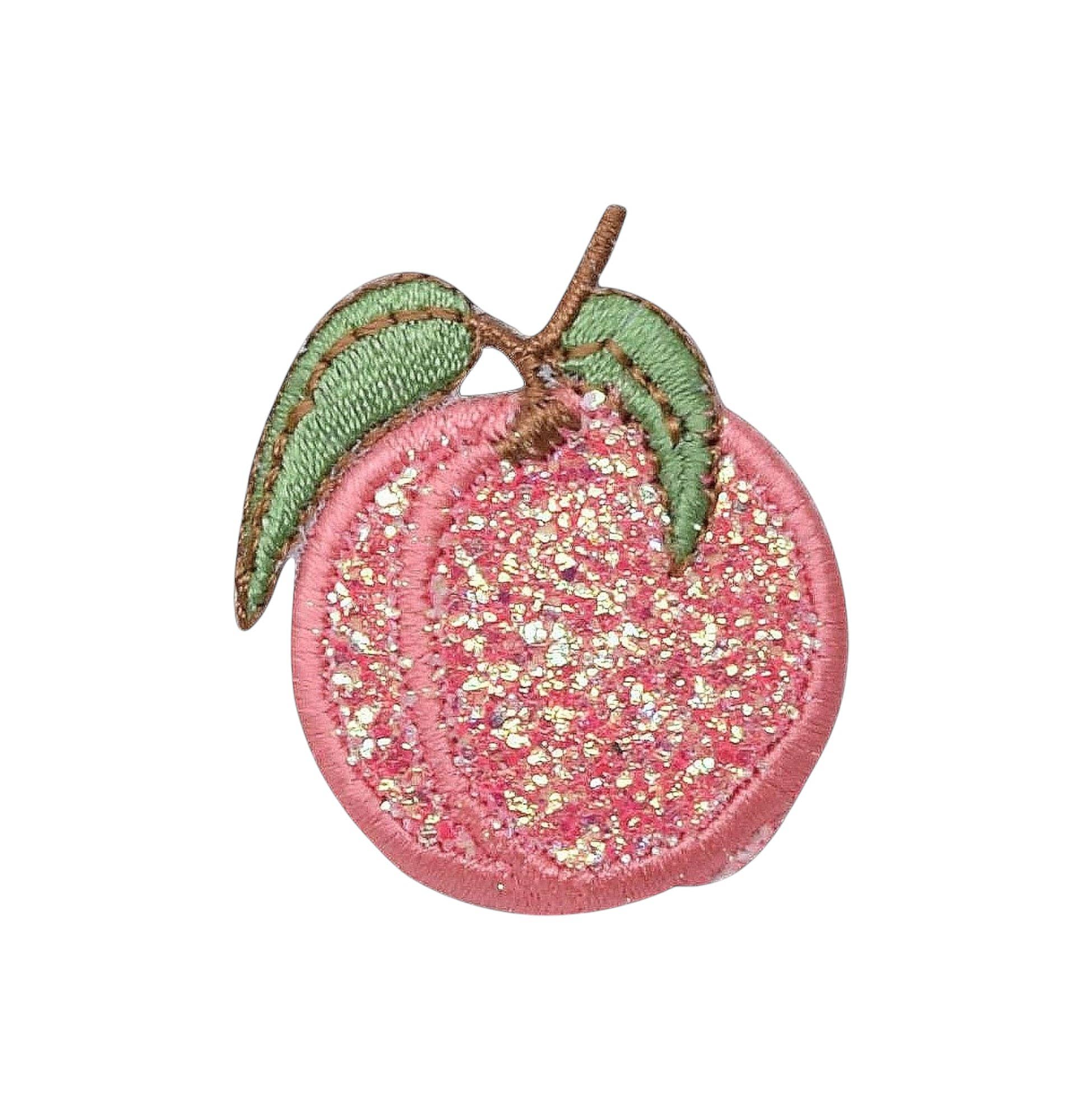 Peach - Glitter - Single - Shimmery Sparkle, Iron on Patch