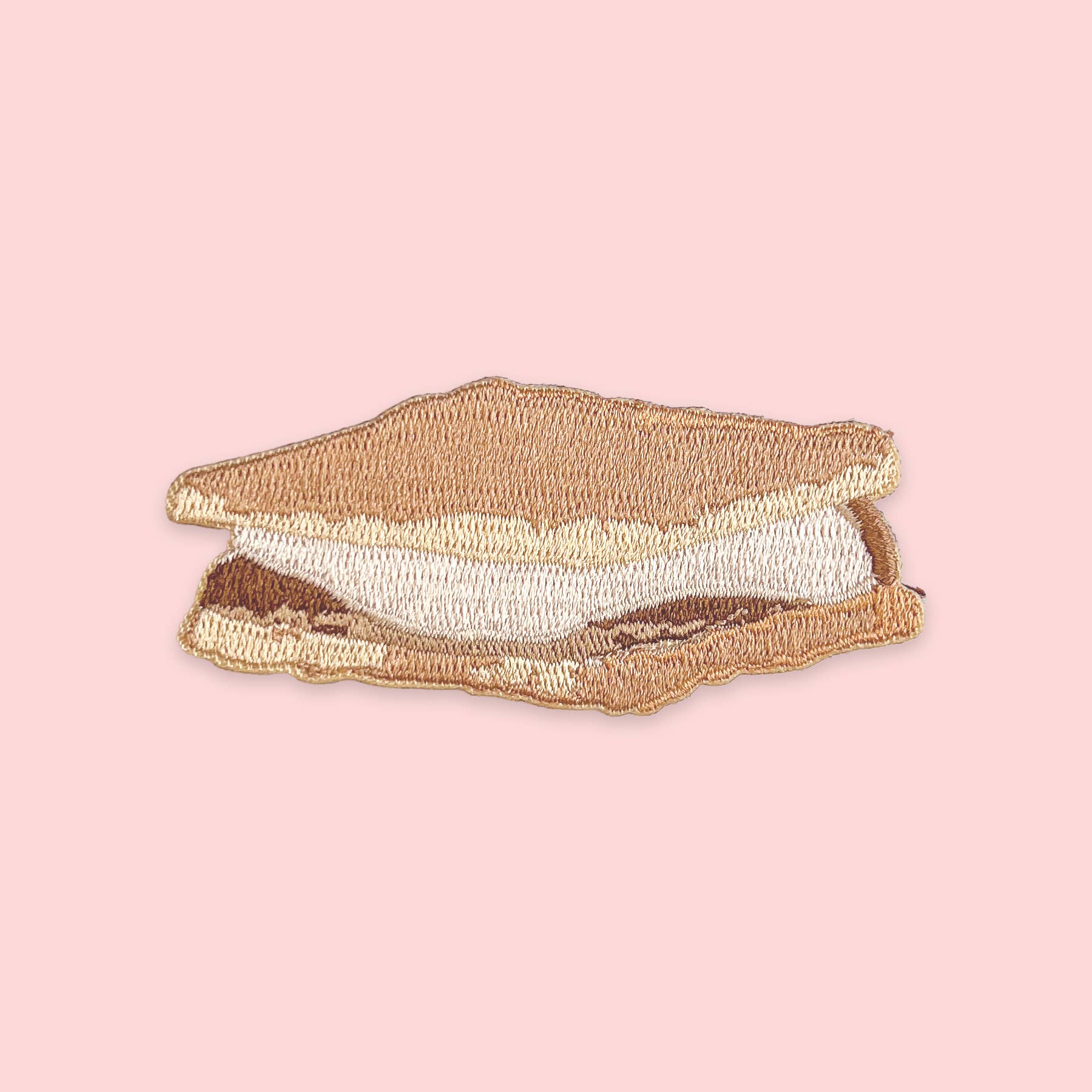 S'mores Iron-On Patch | Summer Campfire Embroidered Patch