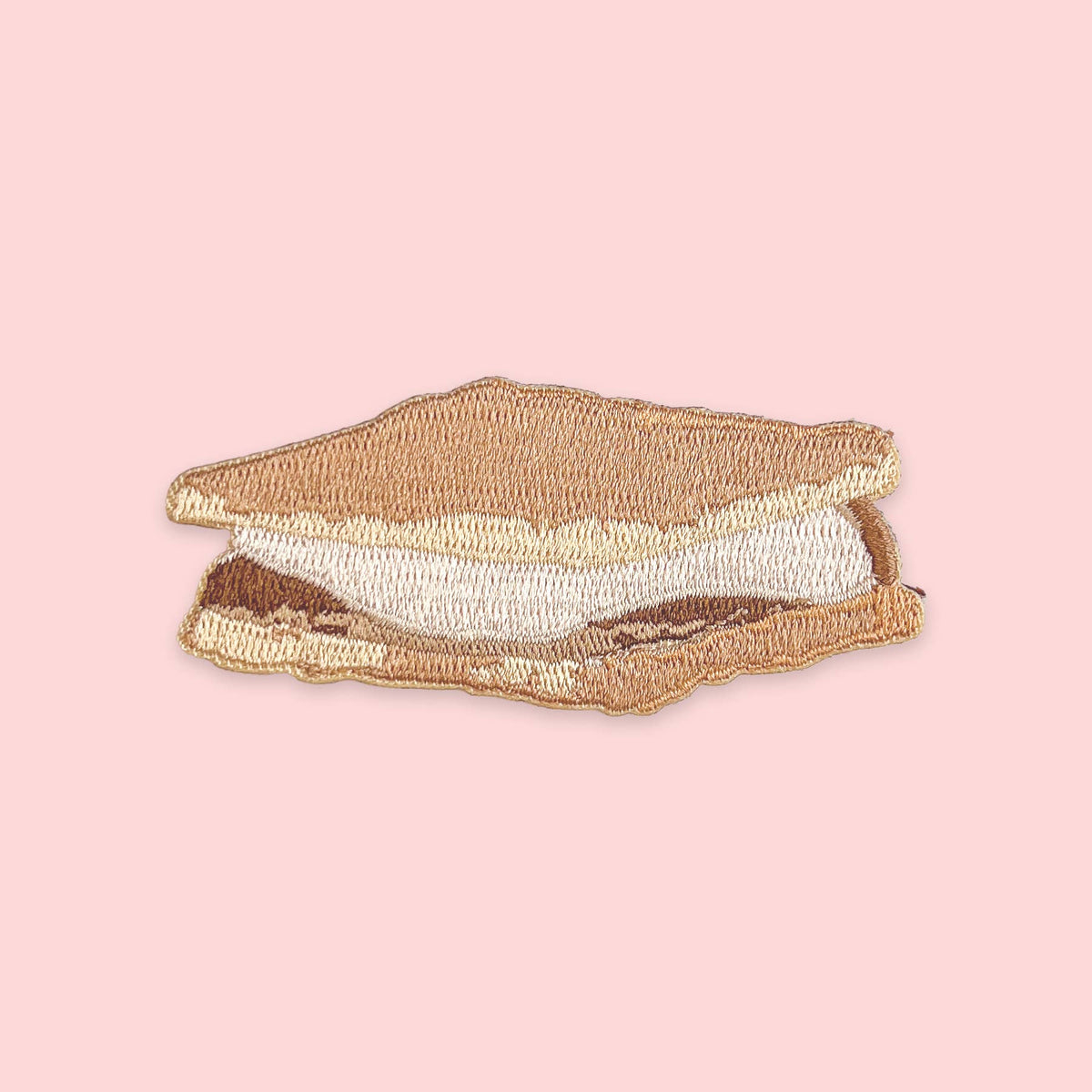 S'mores Iron-On Patch | Summer Campfire Embroidered Patch