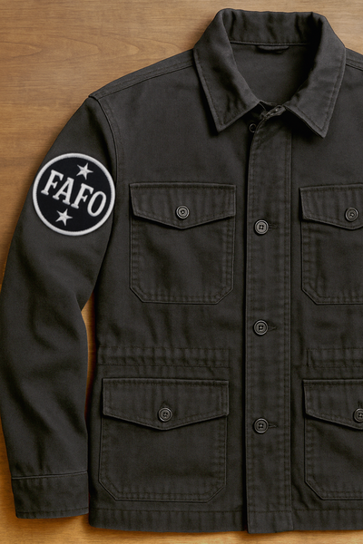 Patch - FAFO F*** Around Find Out B&W Bold Attitude Slogan
