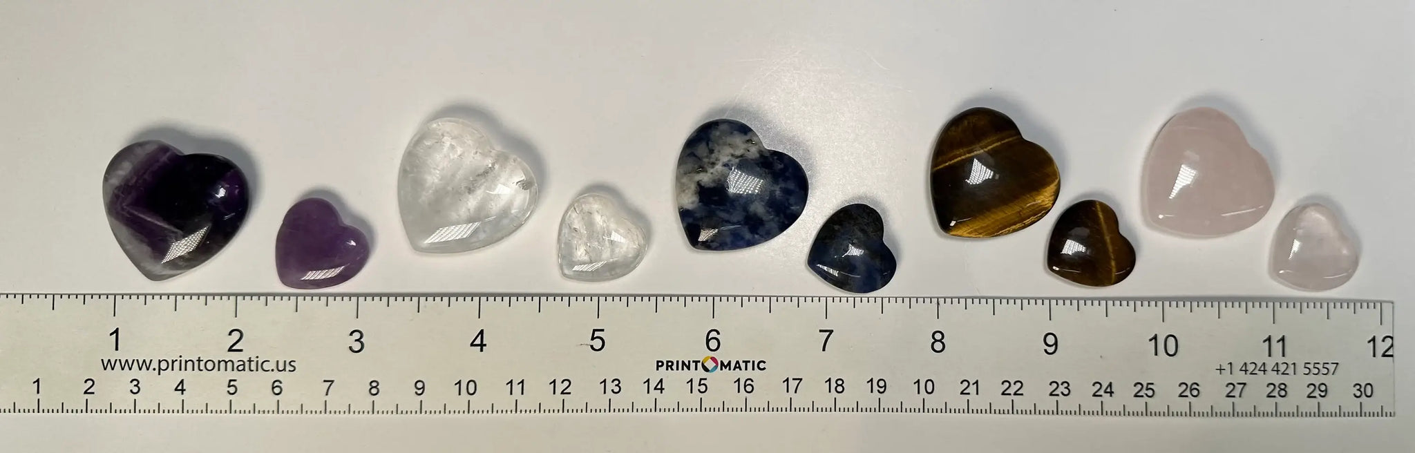 Clear Quartz Crystal Hearts
