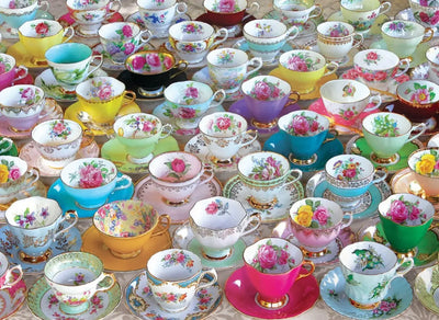 Mismatched teacups for Autumn Tea party, Event Planner