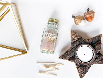 Variety Pack of Noble Fir Trees 2" White Match Jars