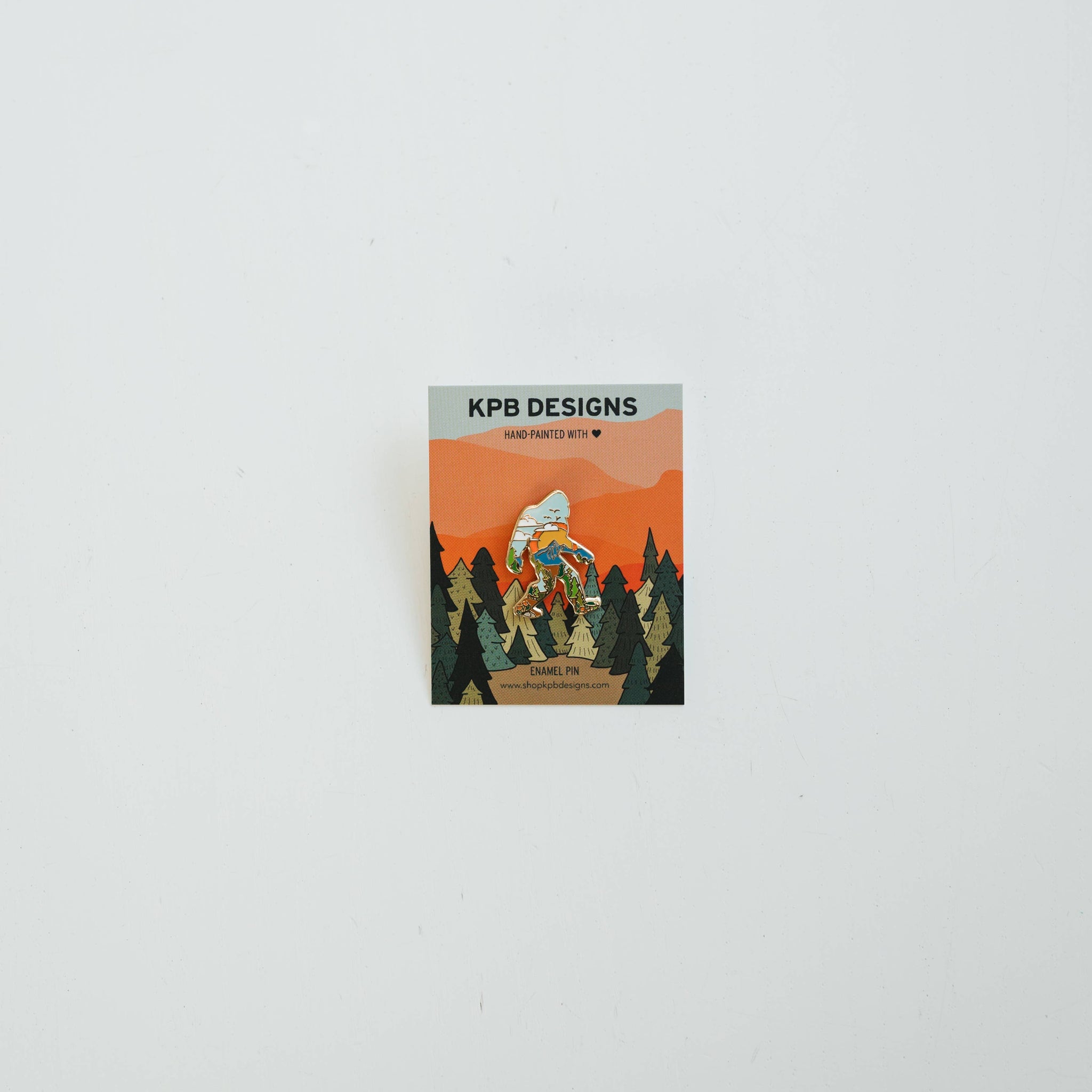 Sunset Sasquatch Enamel Lapel Pin