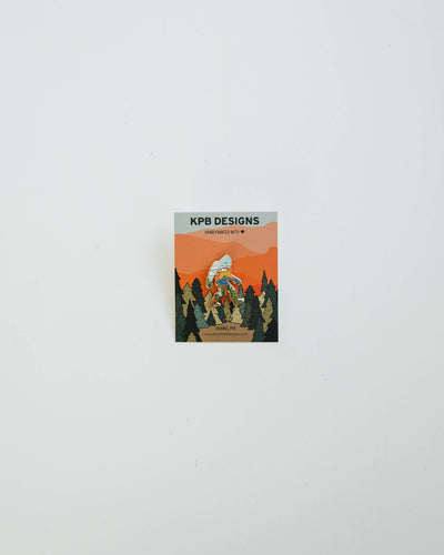 Sunset Sasquatch Enamel Lapel Pin
