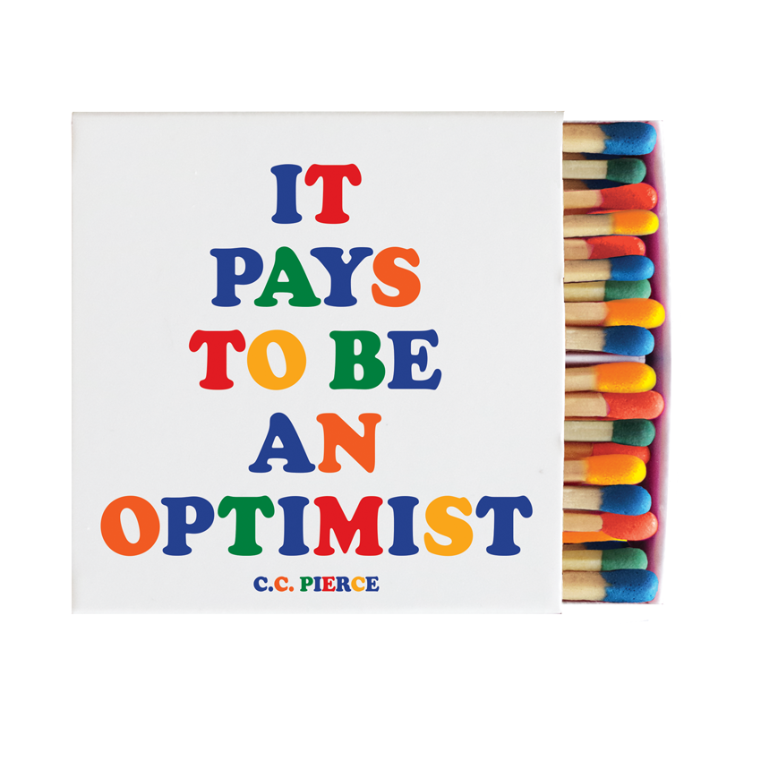 Matchboxes - X323 - Pays To Be An Optimist (C. C. Pierce)