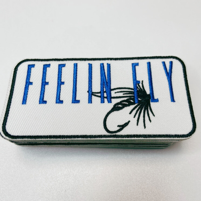 4" FEELIN FLY   -  Embroidered Hat Patch