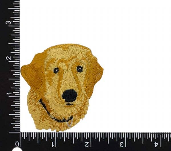 Golden Retriever Head, Pets, Puppy Dog, Iron on Patch