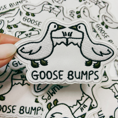 3.5" Goose Bumps -  Embroidered Hat Patch