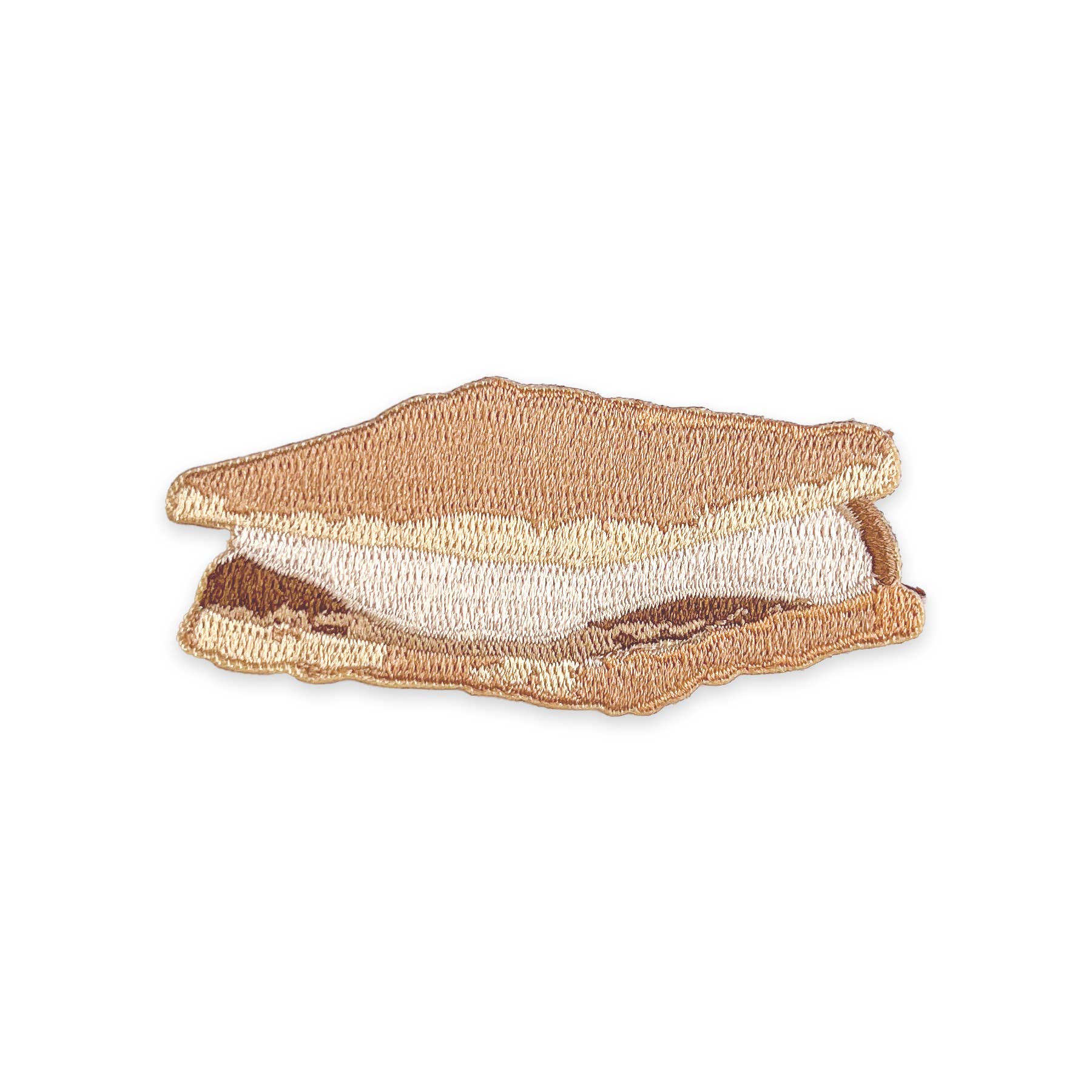 S'mores Iron-On Patch | Summer Campfire Embroidered Patch