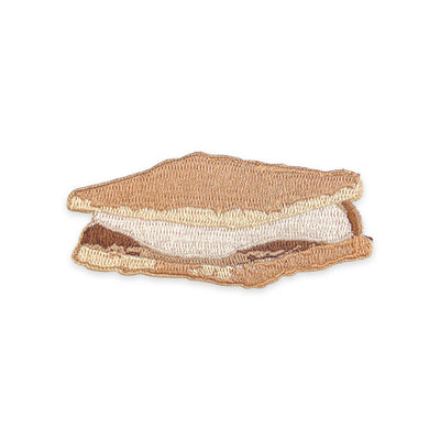 S'mores Iron-On Patch | Summer Campfire Embroidered Patch