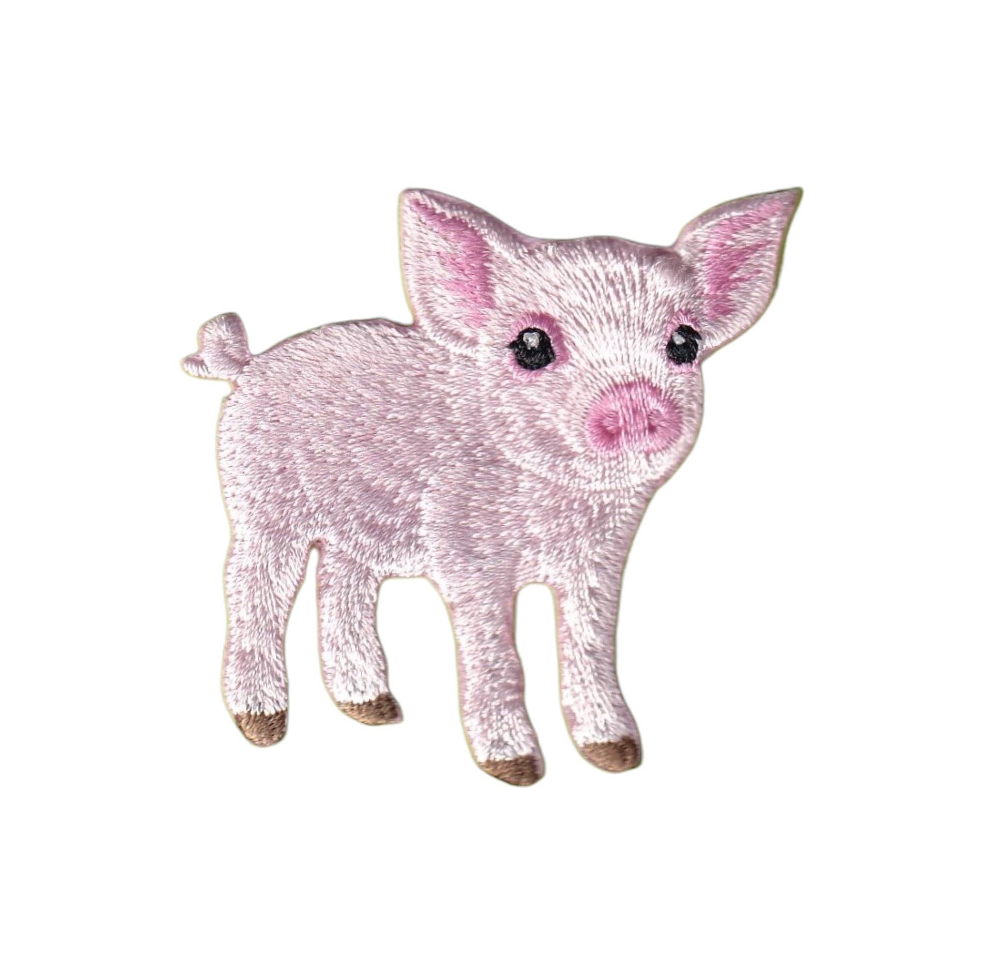 Baby Pig, Piglet, Farm Animals, Iron on Patch