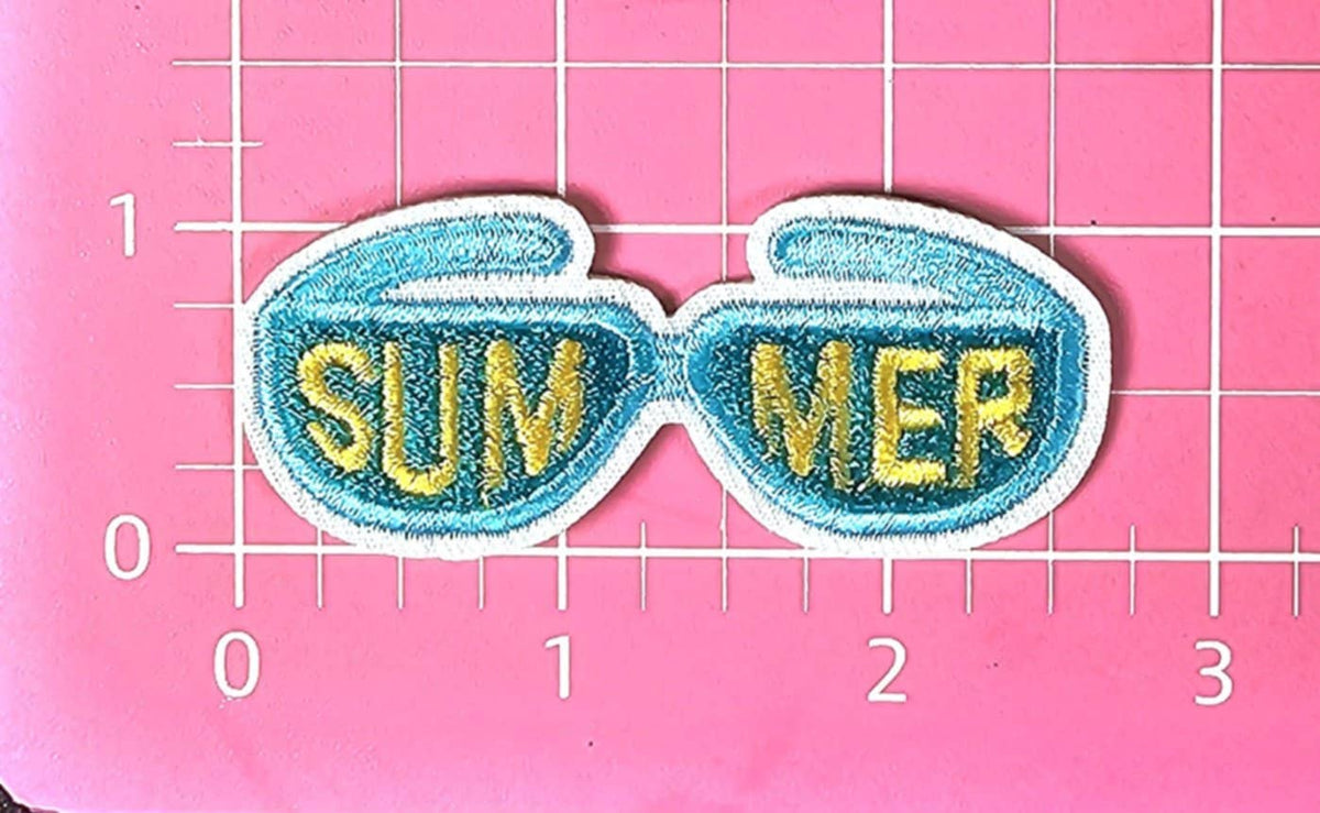 Sunglasses Summer Embroidery Iron On Patch