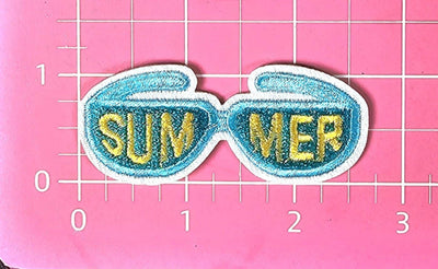 Sunglasses Summer Embroidery Iron On Patch