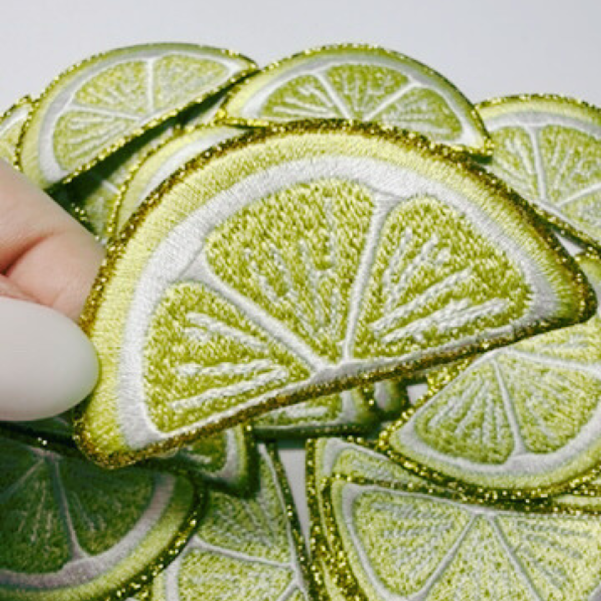 2.5" LEMON -  Embroidered Hat Patch