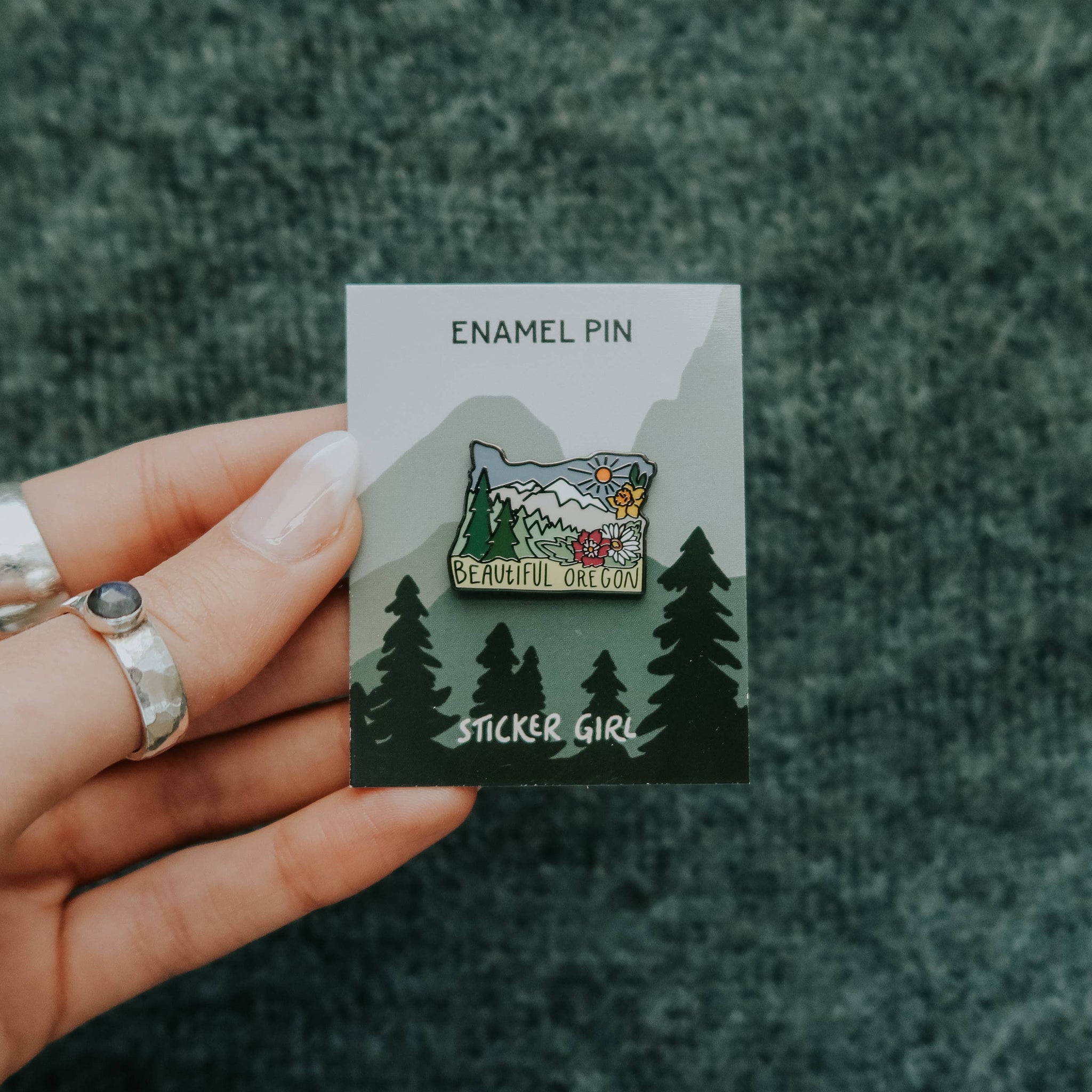 Beautiful Oregon Lapel Pin