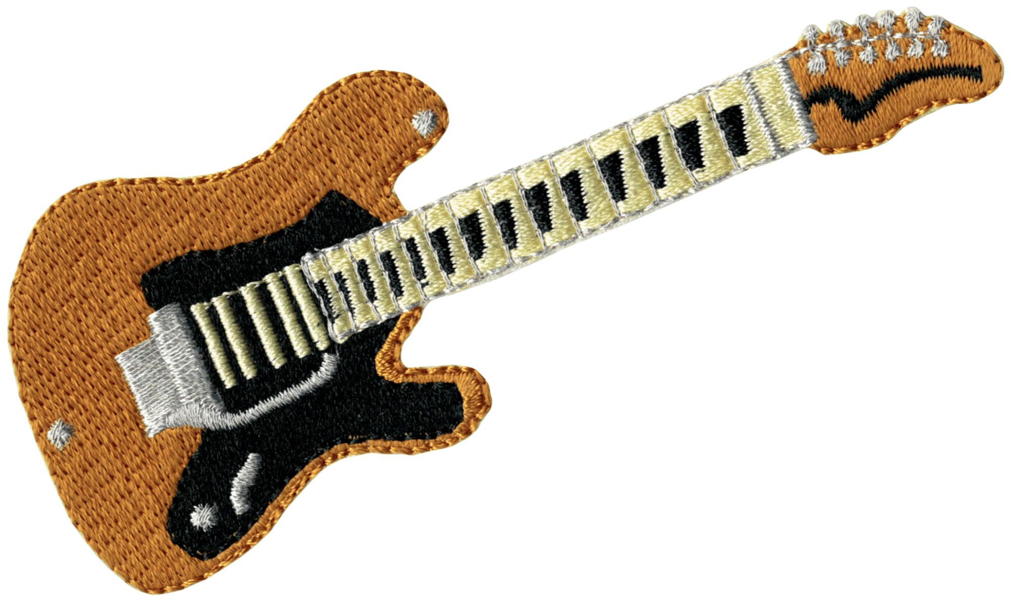 Patch - Guitar - Fender Stratocaster - Gold And Orange