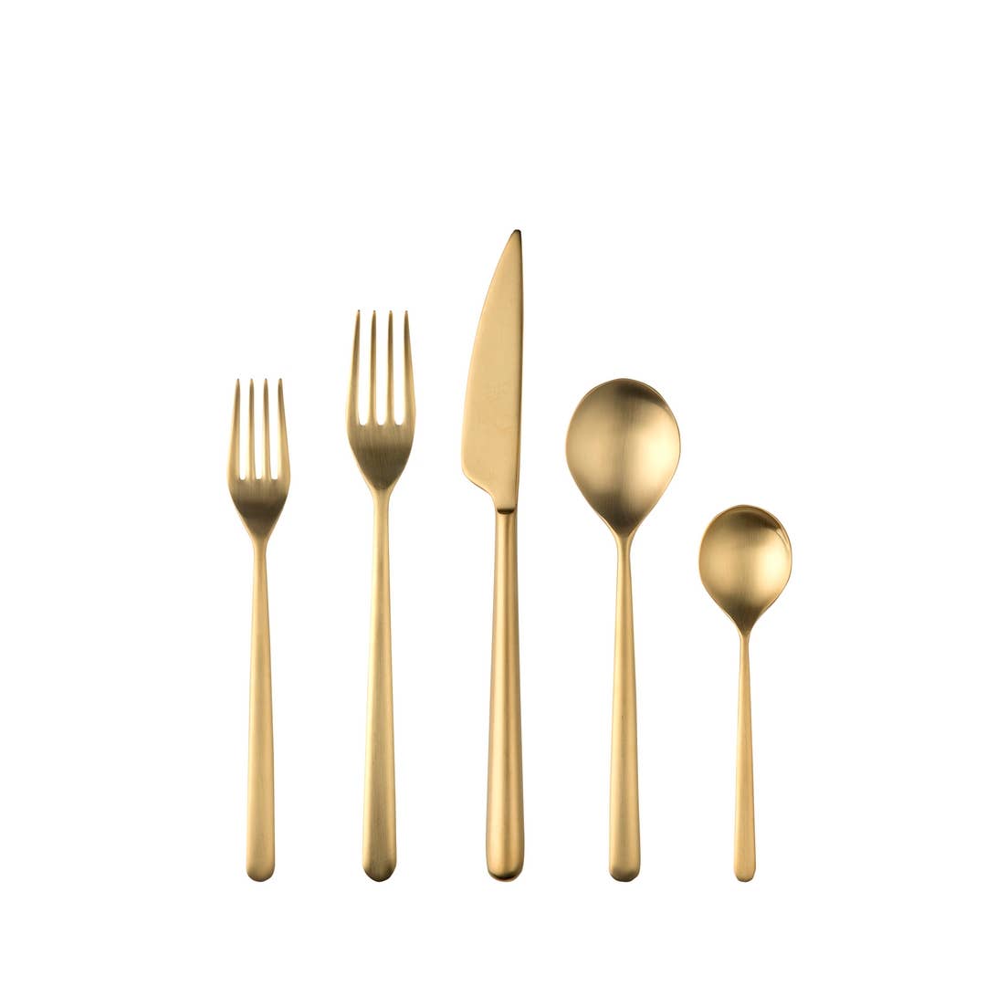 Cutlery Set 5 Pcs Linea Ice Oro
