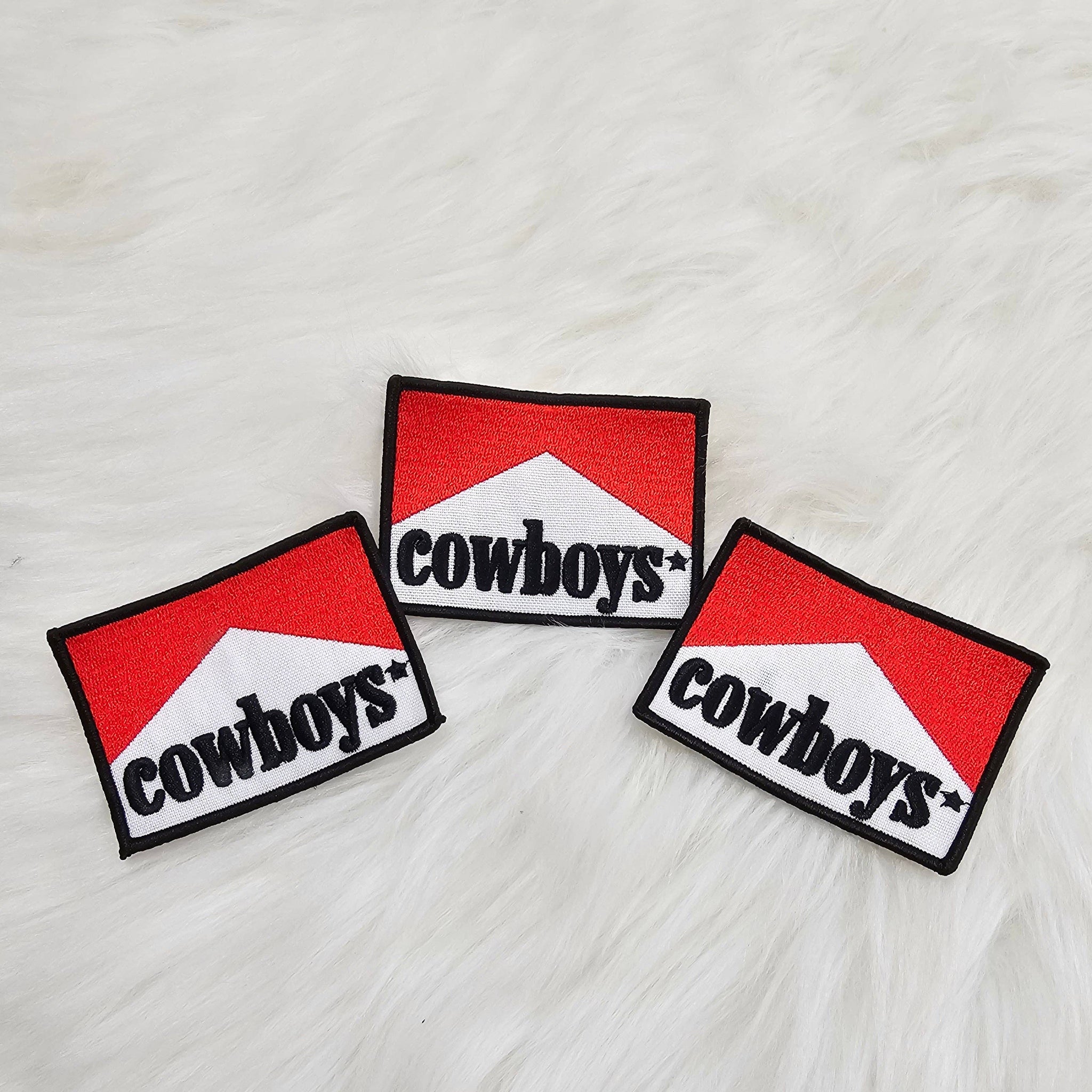 Cowboys Woven Embroidery Iron On Patch