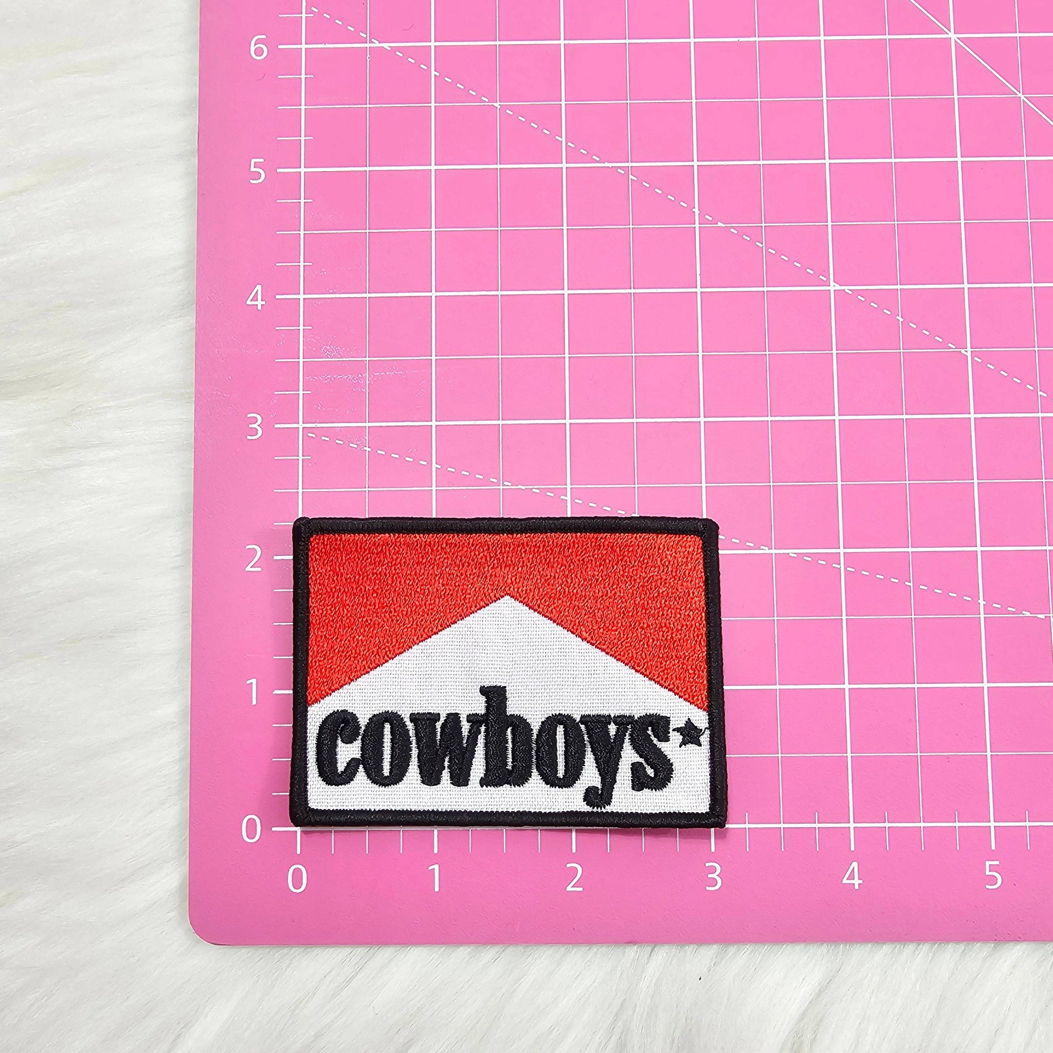 Cowboys Woven Embroidery Iron On Patch