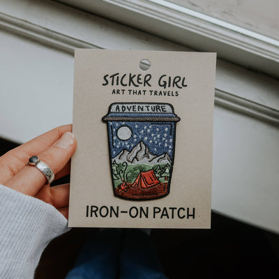 Adventure Cup Embroidered Iron On Patch