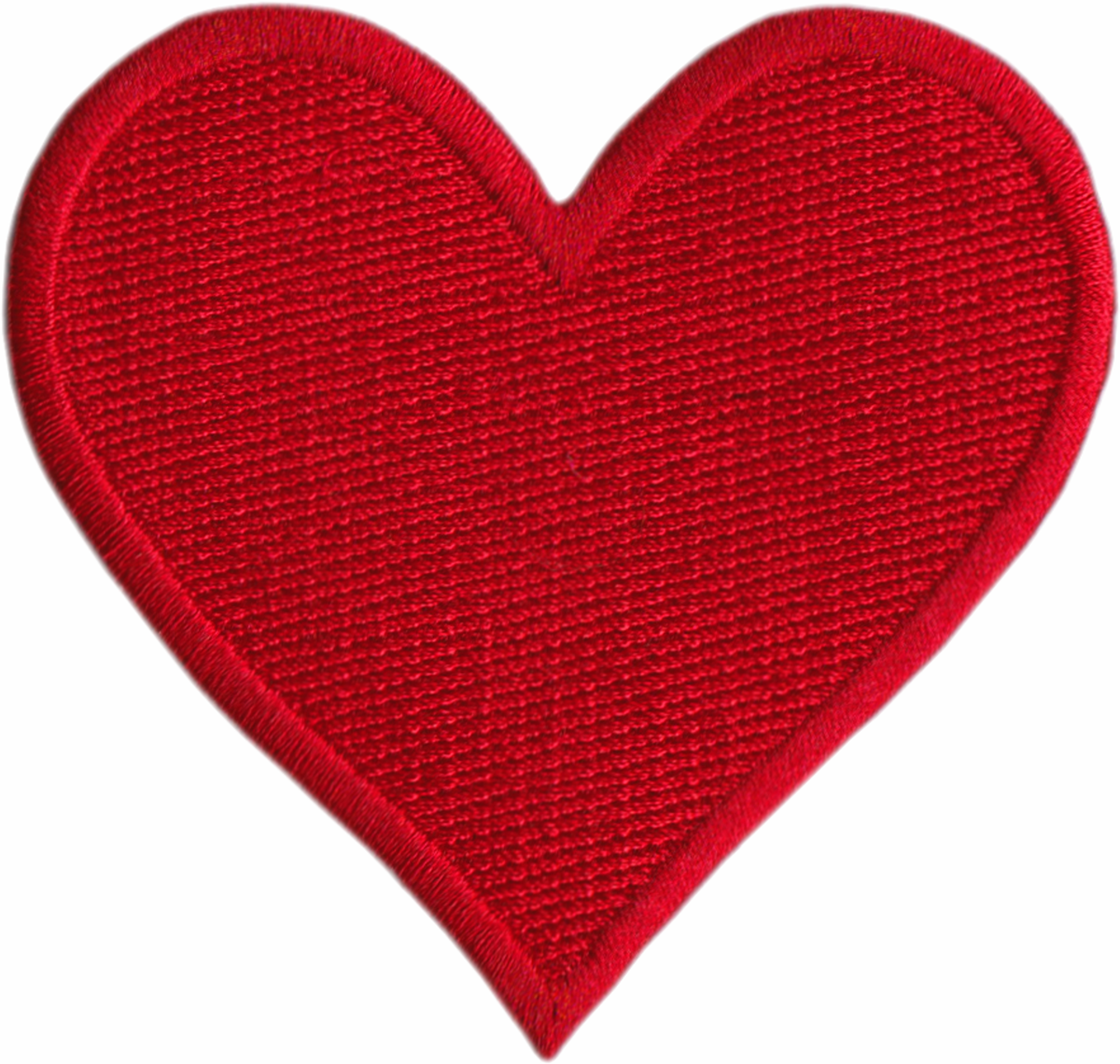 Patch - 2.88" Heart - Solid Colored - 11 Color Options