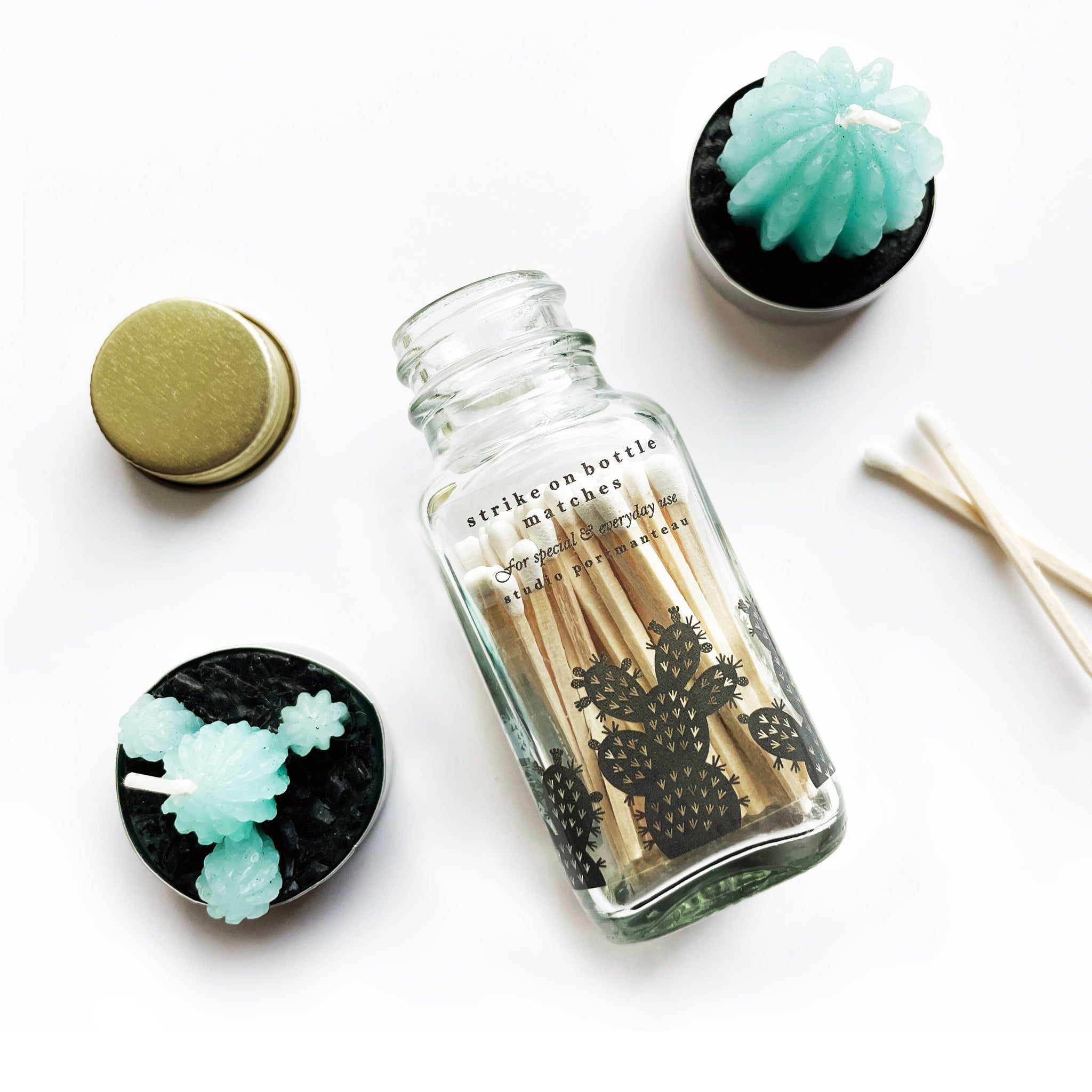 Variety Pack of Desert 2" Match Jars: Saguaro + Prickly Pear
