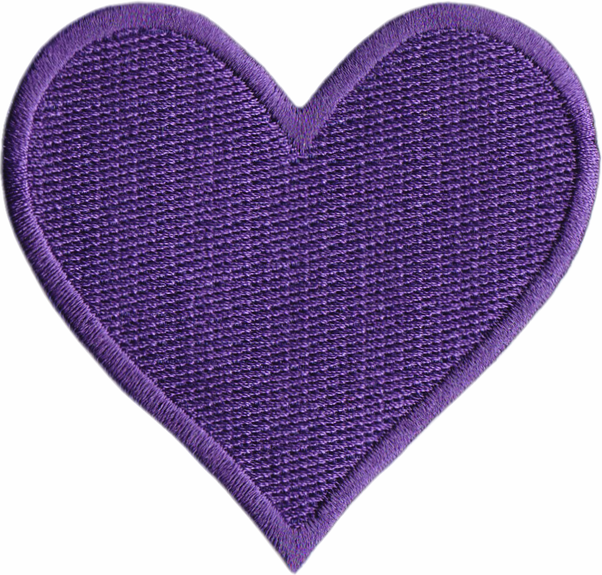 Patch - 2.88" Heart - Solid Colored - 11 Color Options