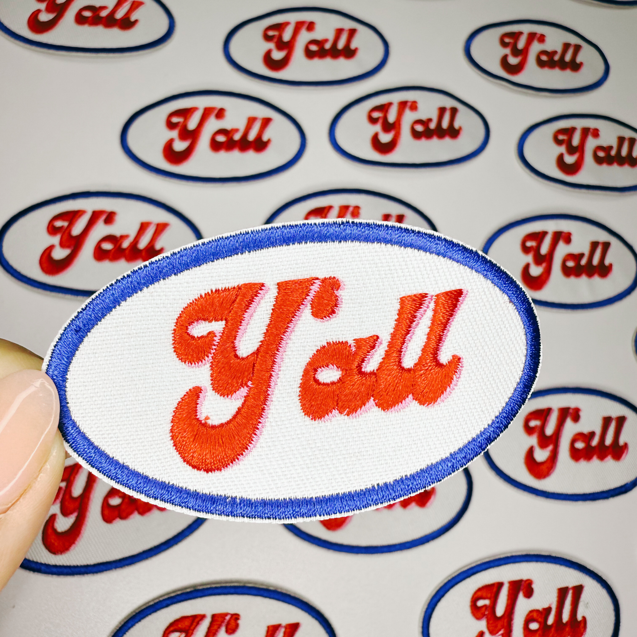 3" Y'all -  Embroidered Hat Patch