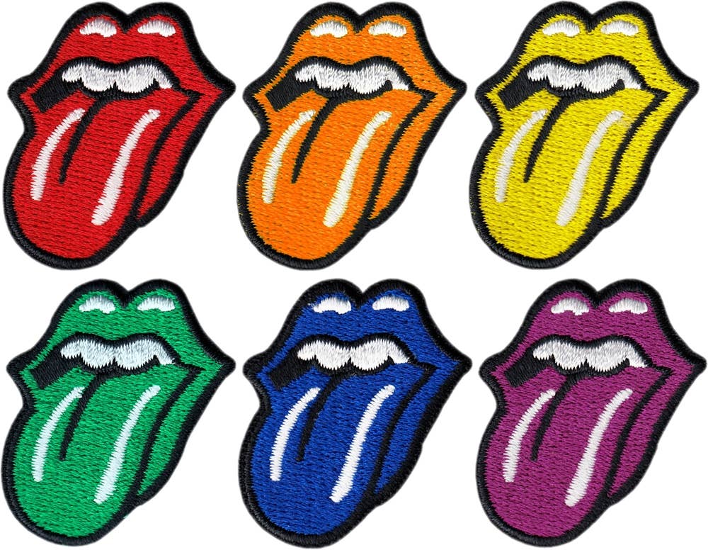 Patch Set - Rolling Stones - 1.5" Tongues - Rock Music Band