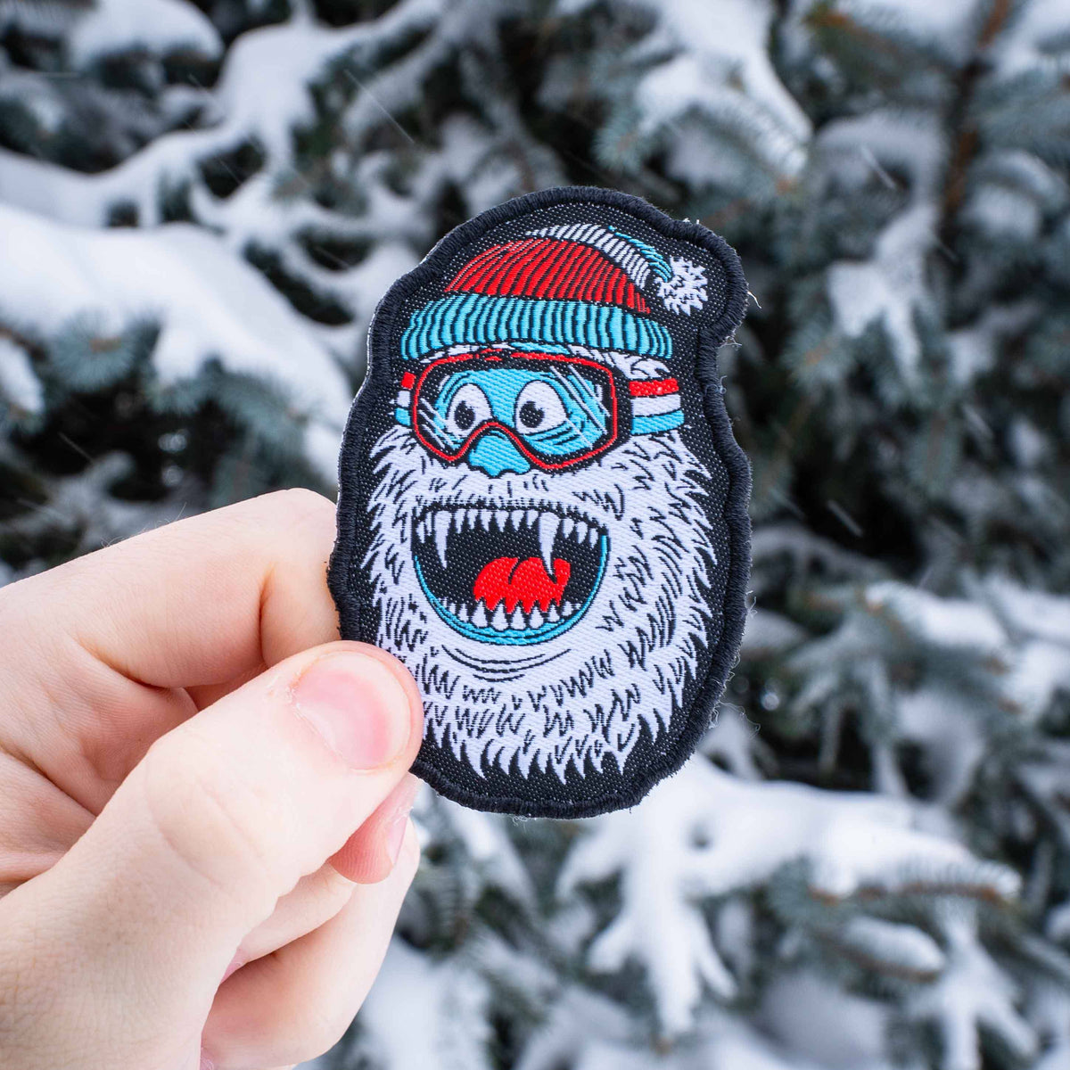 Wild Yeti Skiing, Snowboarding, Snowshoeing Iron-On Patch