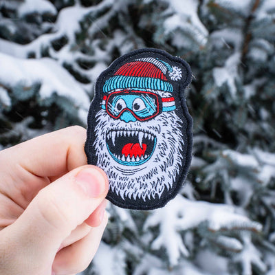 Wild Yeti Skiing, Snowboarding, Snowshoeing Iron-On Patch