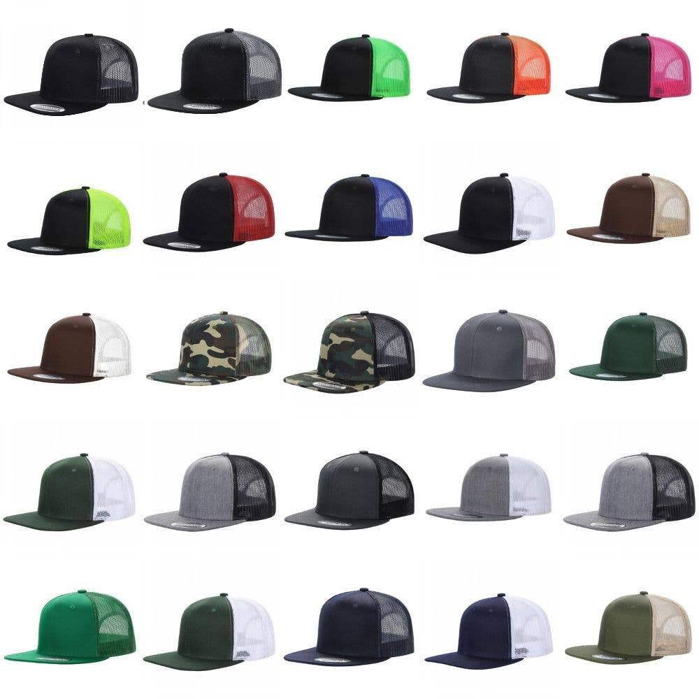6 Panel Flat Bill