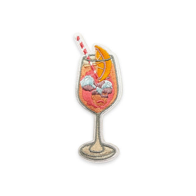Aperol Spritz Iron-On Patch | Cocktail Embroidered Patch