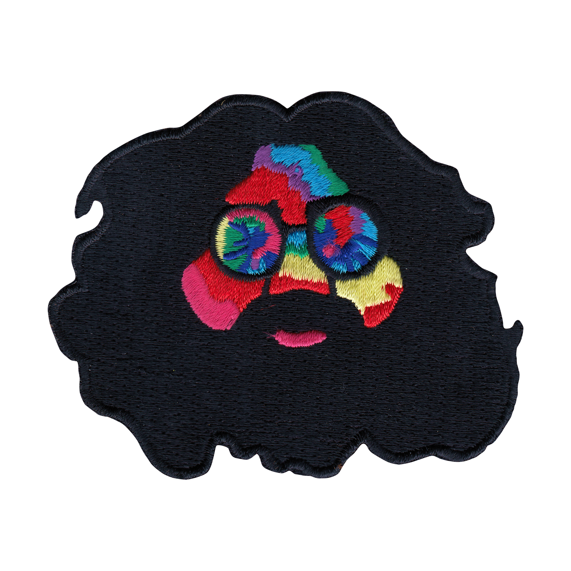 Patch - Jerry Garcia - Tie Dye Face - 1960s Rock Music Band