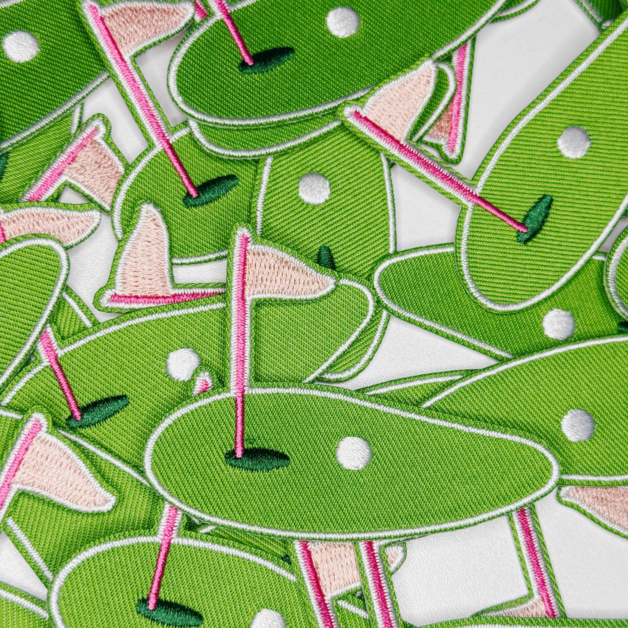 2.5” Golf Green  -  Embroidered Hat Patch