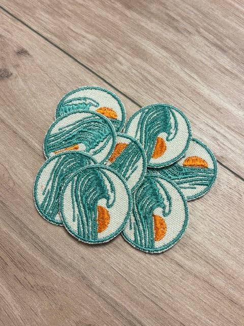 Sunset Swell Iron-On Patch